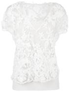 Brunello Cucinelli Lace Detail Top, Women's, Size: Small, White, Acetate/silk/polyamide