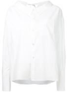 G.v.g.v. - Rear Bow Detail Shirt - Women - Cotton - 34, White, Cotton