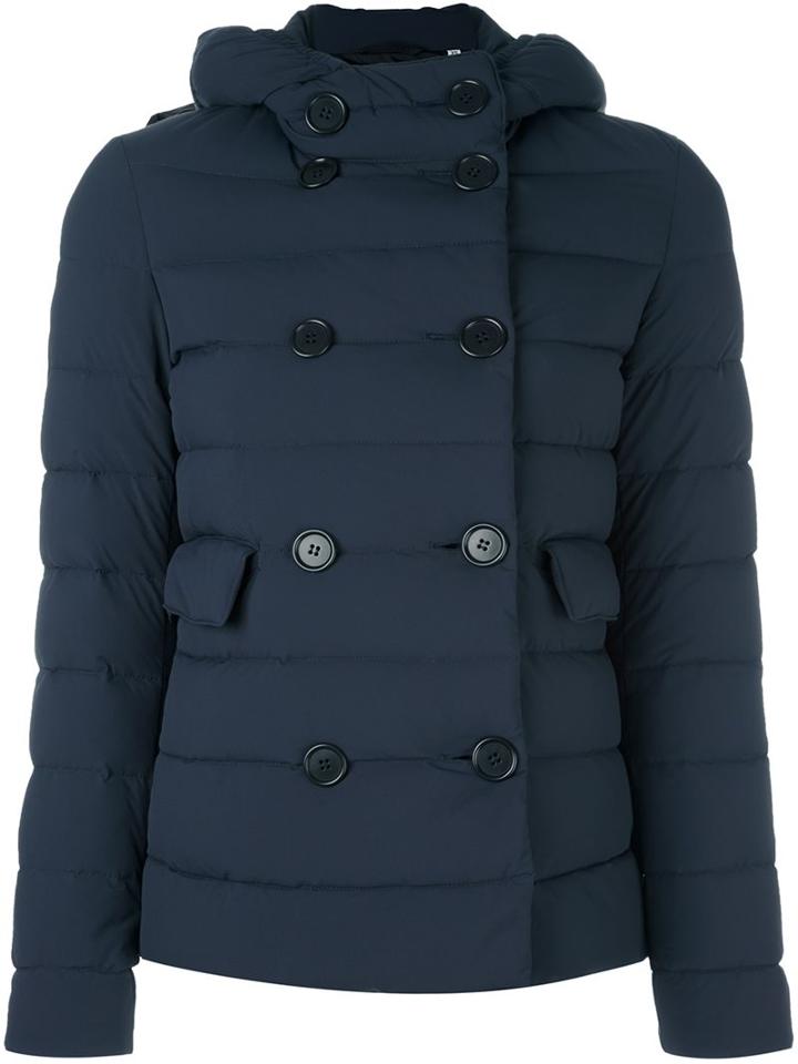 Aspesi 'tormentini' Padded Jacket, Women's, Size: Large, Blue, Polyamide/feather Down