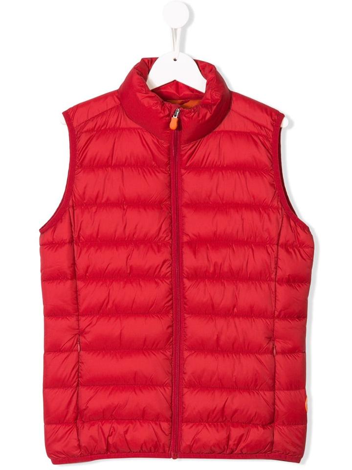 Save The Duck Kids Teen Padded Gilet - Red
