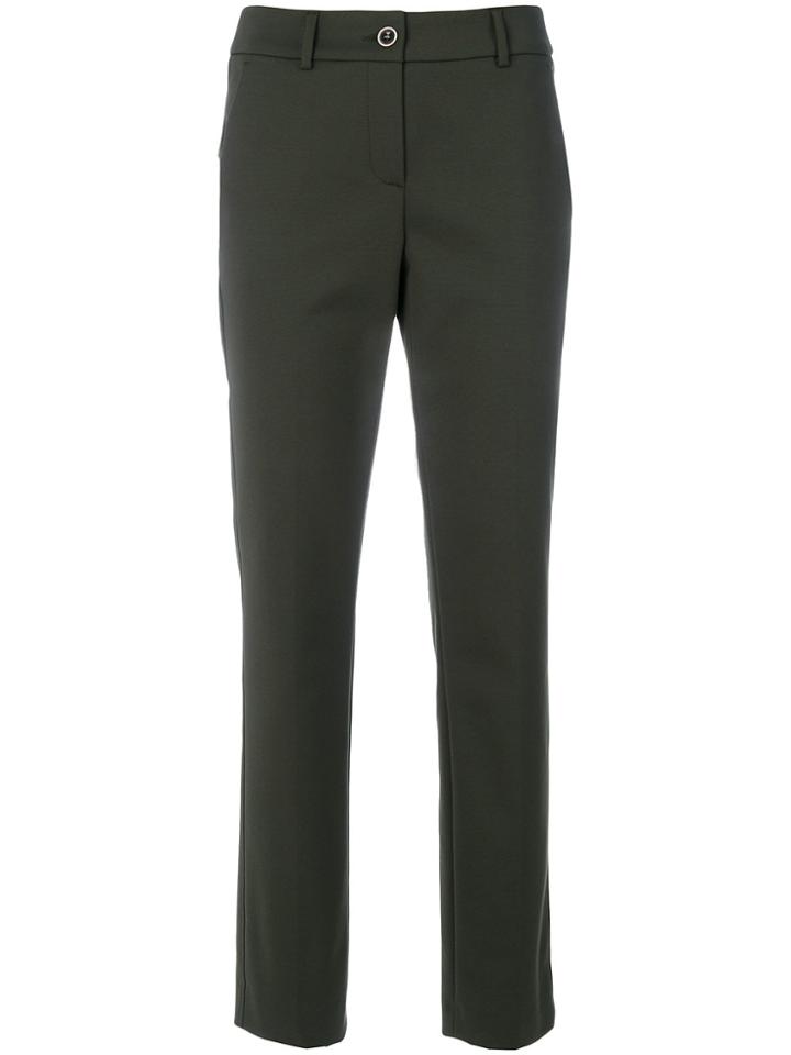 Luisa Cerano Straight Trousers - Green