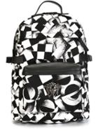Versace Medusa Backpack, Black, Polyamide/nylon/leather