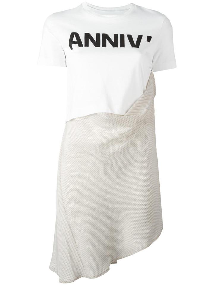 Mm6 Maison Margiela Patchwork T-shirt - White