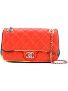 Chanel Vintage Quilted Flap Bag - Yellow & Orange