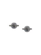 Astley Clarke 14kt Gold Saturn Diamond Stud Earrings - Metallic