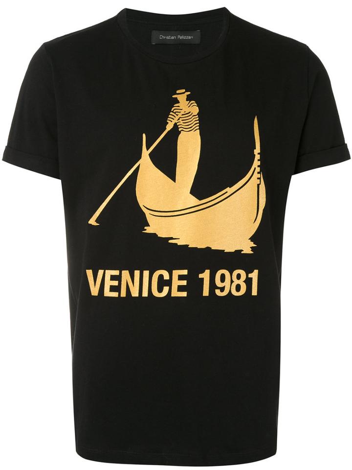 Christian Pellizzari - Printed T-shirt - Men - Cotton - 48, Black, Cotton