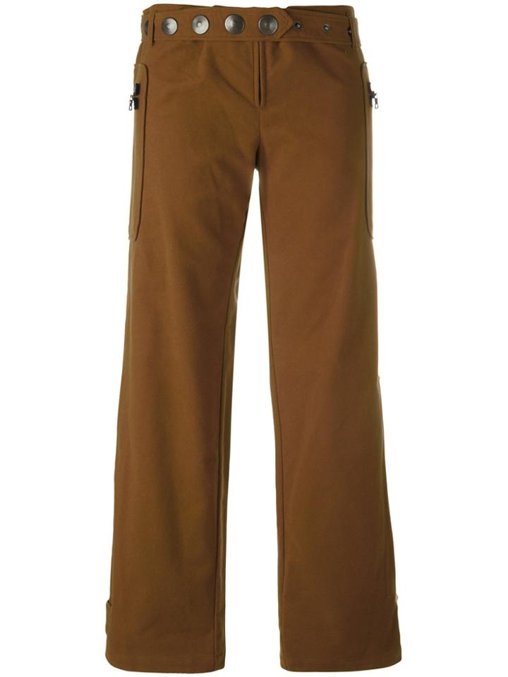 Romeo Gigli Vintage Wide Leg Trousers - Brown