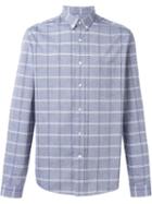 Ami Alexandre Mattiussi Checked Shirt, Men's, Size: 41, Blue, Cotton