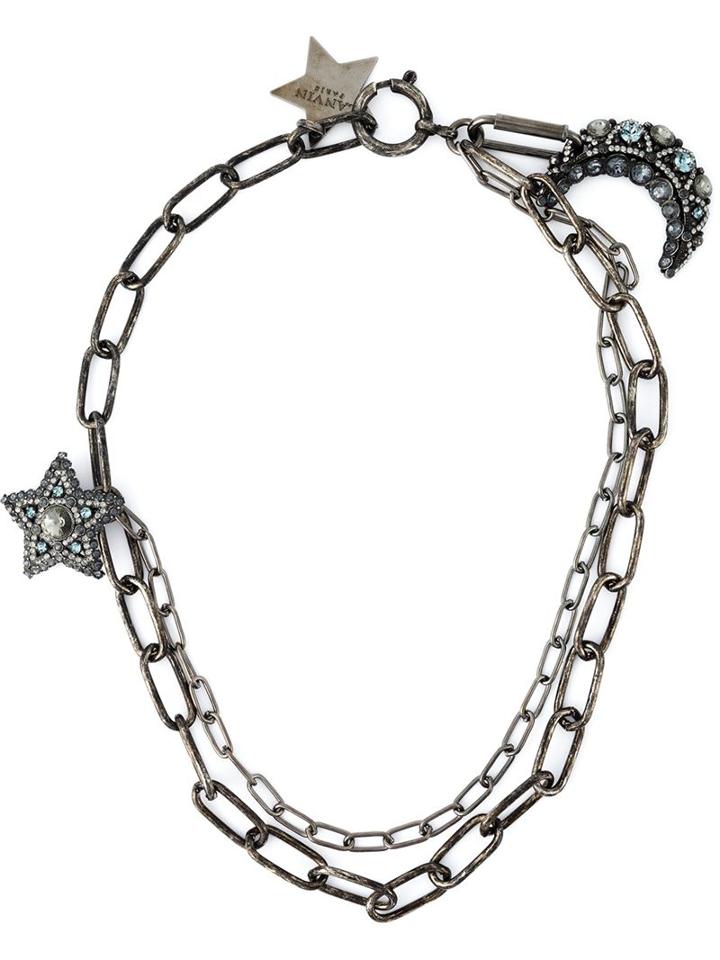 Lanvin Star Pendant Necklace, Women's, Metallic