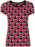 Love Moschino Heart Print T-shirt - Red