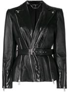 Alexander Mcqueen Belted Waist Jacket - Black