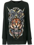 Balmain Branded Lion Sweater - Black