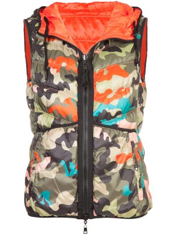 Marc Cain Camouflage Padded Gilet - Green