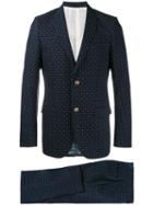 Gucci Jacquard Two-piece Suit, Men's, Size: 52, Brown, Cotton/rayon/wool