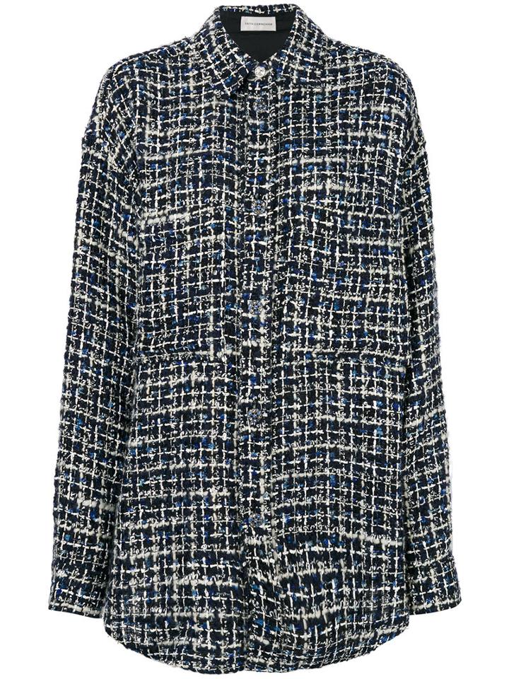 Faith Connexion - Tweed Oversize Shirt - Women - Cotton/acrylic/polyamide/wool - Xs, Cotton/acrylic/polyamide/wool