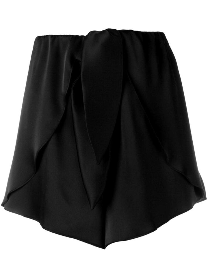 Nanushka Naila Satin Shorts - Black