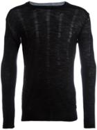 Ann Demeulemeester Round Neck Jumper - Black