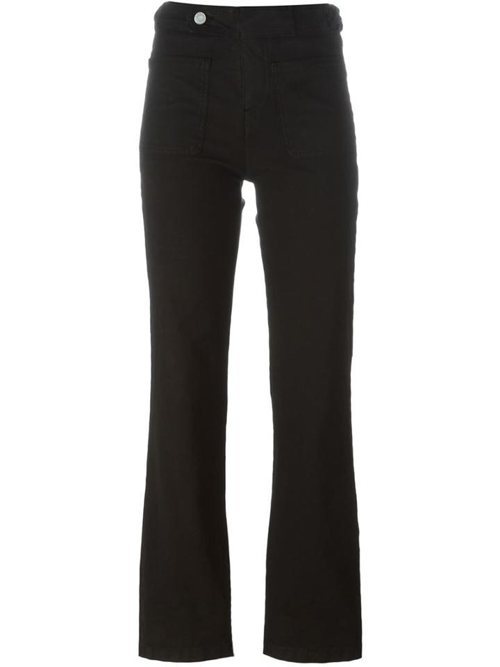 See By Chloé Bootcut Jeans, Women's, Size: 27, Black, Cotton/spandex/elastane