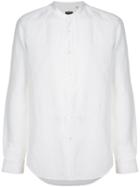 Dell'oglio Round Neck Button Shirt - White