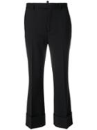 Dsquared2 - Straight Leg Tailored Trousers - Men - Polyester/spandex/elastane/viscose/virgin Wool - 48, Black, Polyester/spandex/elastane/viscose/virgin Wool