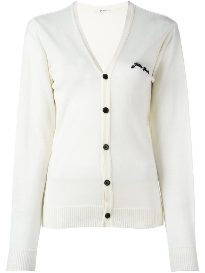 Julien David V-neck Cardigan - White