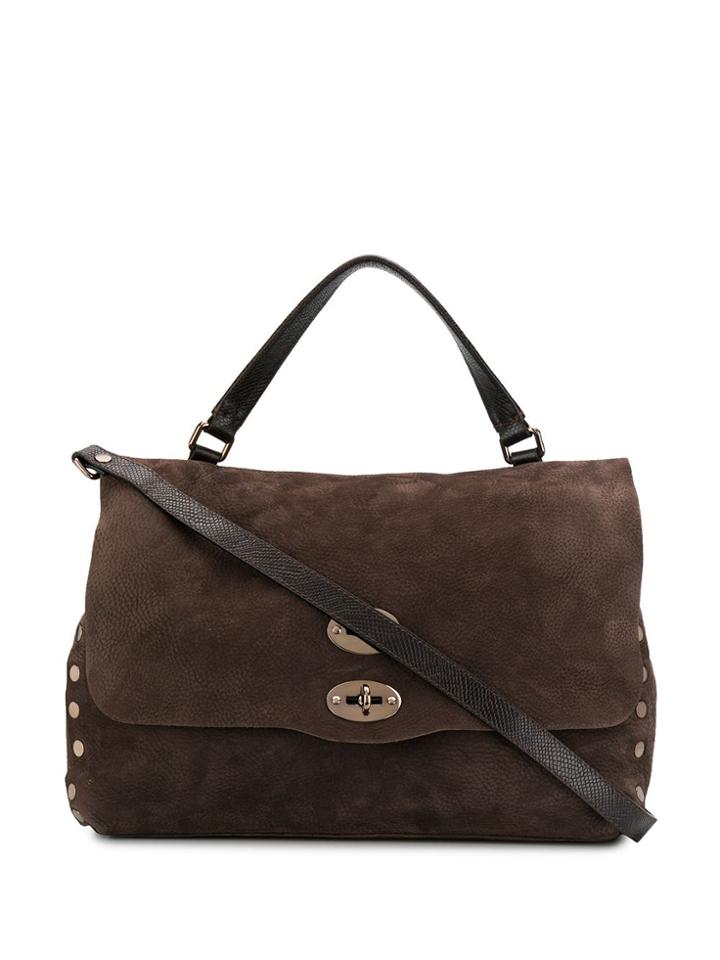 Zanellato Double Lock Shoulder Bag - Brown