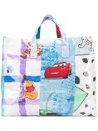 Comme Des Garçons Shirt Cartoon Inspired Shopper Bag - Blue