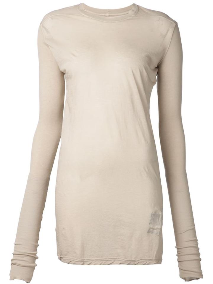 Rick Owens Drkshdw Longsleeved Oversized T-shirt