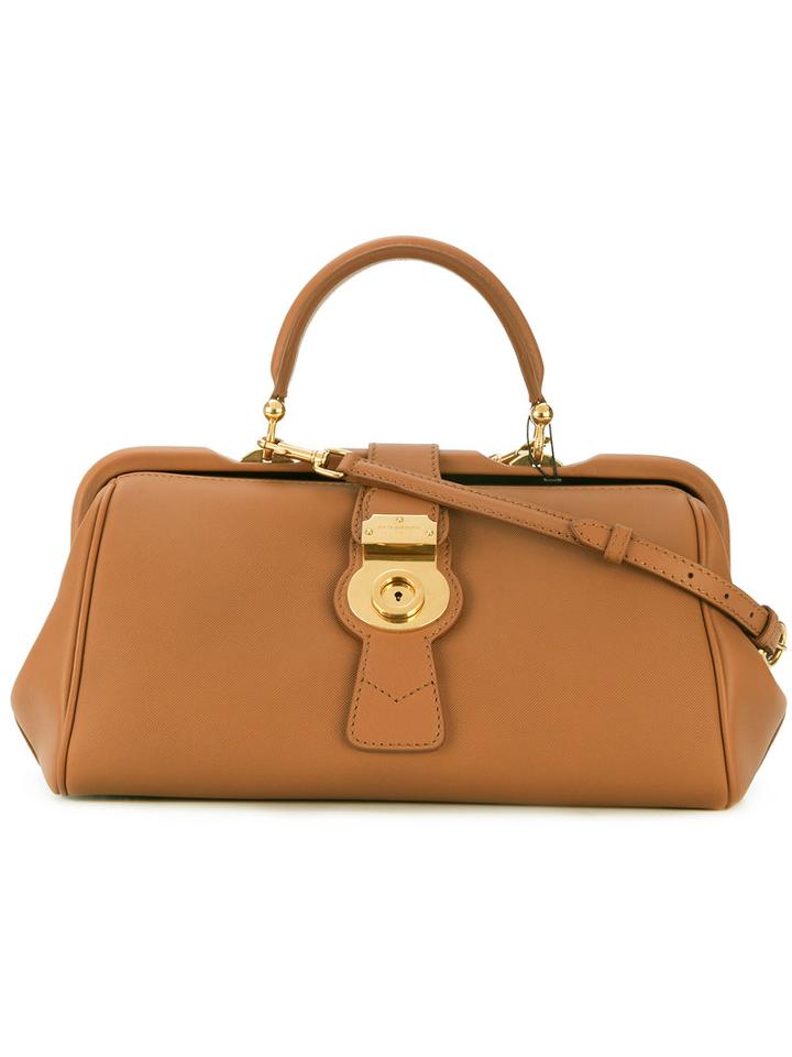 Burberry - Dk88 Bowling Bag - Women - Calf Leather/suede - One Size, Nude/neutrals, Calf Leather/suede