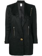 Versace Pre-owned Zip Detail Blazer - Blue
