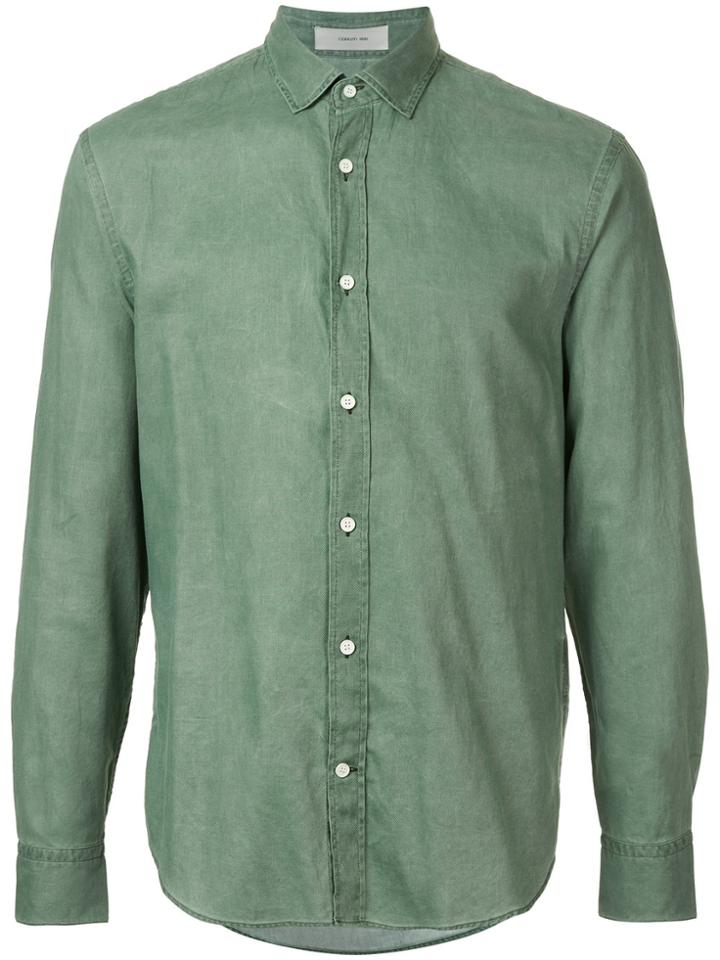 Cerruti 1881 Curved Hem Shirt - Green