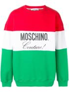Moschino Contrast Panels Sweatshirt - Red