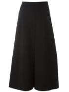 Saint Laurent Front Pleat Skirt, Women's, Size: 38, Black, Wool