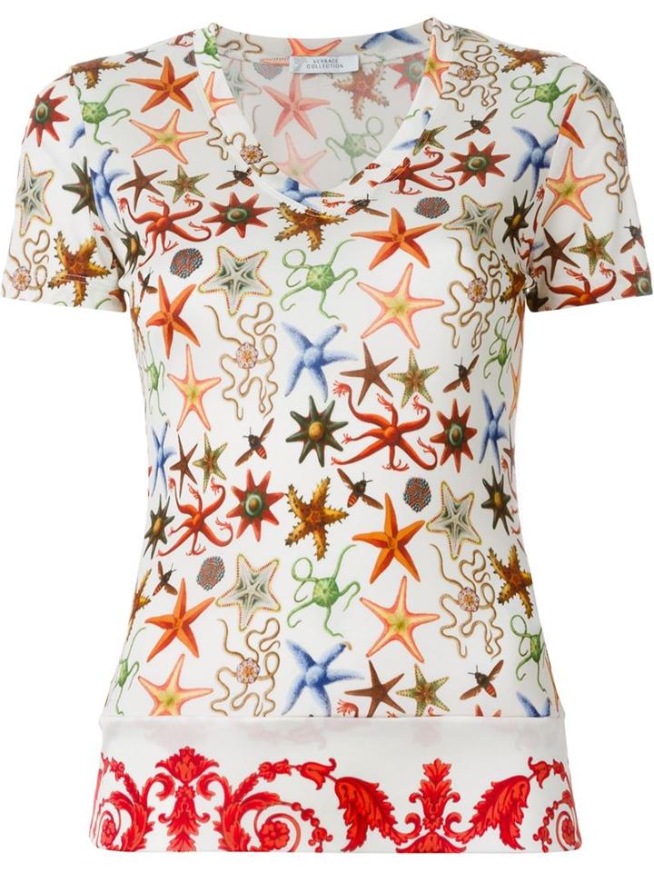 Versace Collection Sea Star Print T-shirt