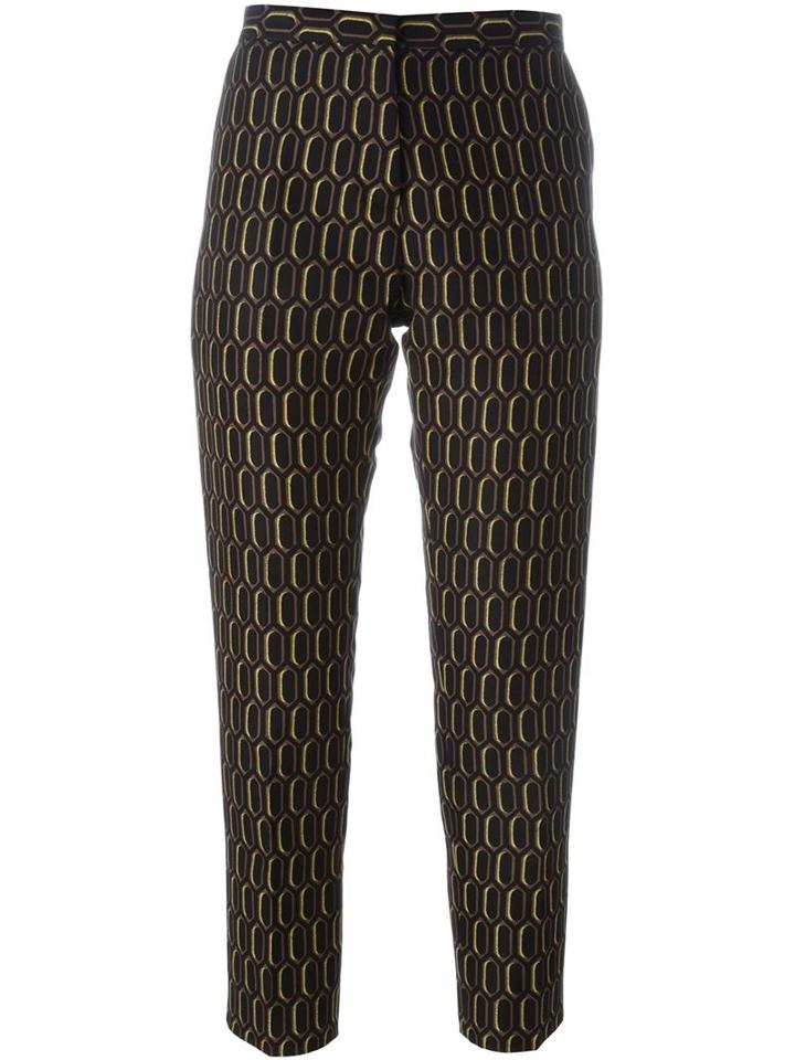 Marni Cropped Trousers, Women's, Size: 42, Black, Cotton