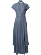 G.v.g.v. Denim Choker Jumpsuit, Women's, Size: 34, Grey, Tencel