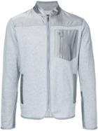 Kent & Curwen Contrat Panel Zip Cardigan - Grey