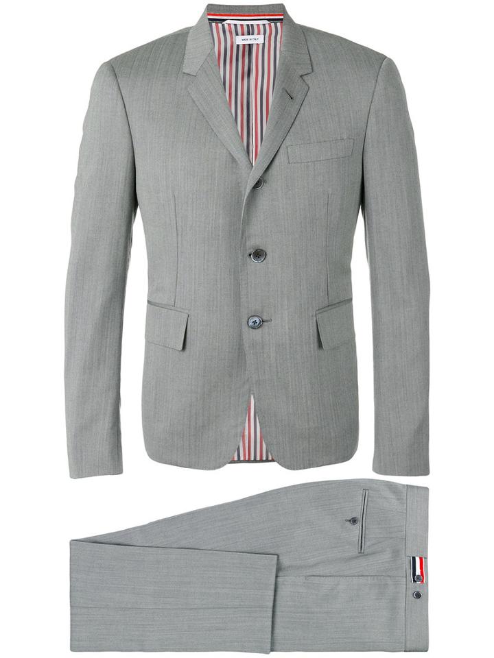 Thom Browne - Single Breasted Suit - Men - Cupro/wool - 3, Grey, Cupro/wool