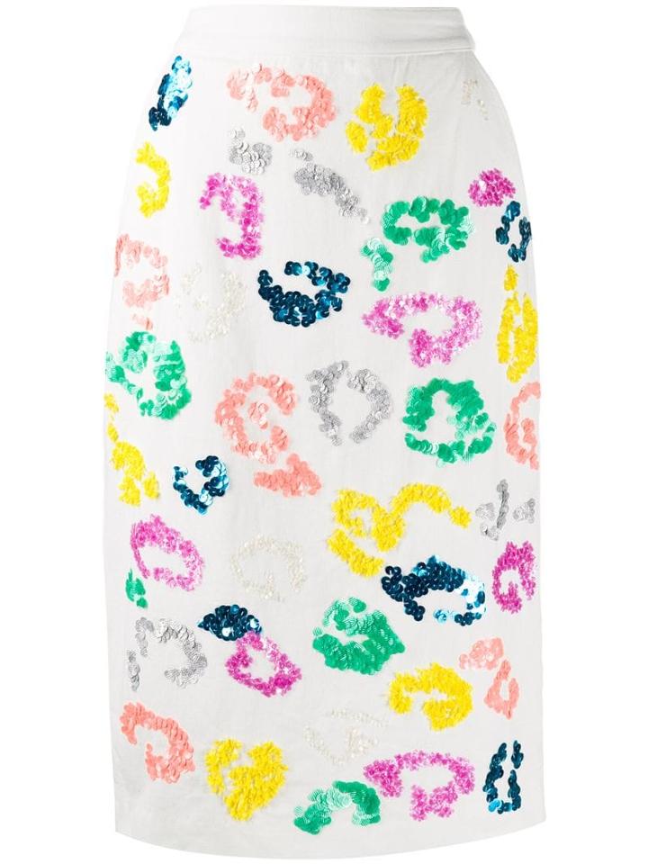 Essentiel Antwerp Tis Wow Sequin Embellished Skirt - White