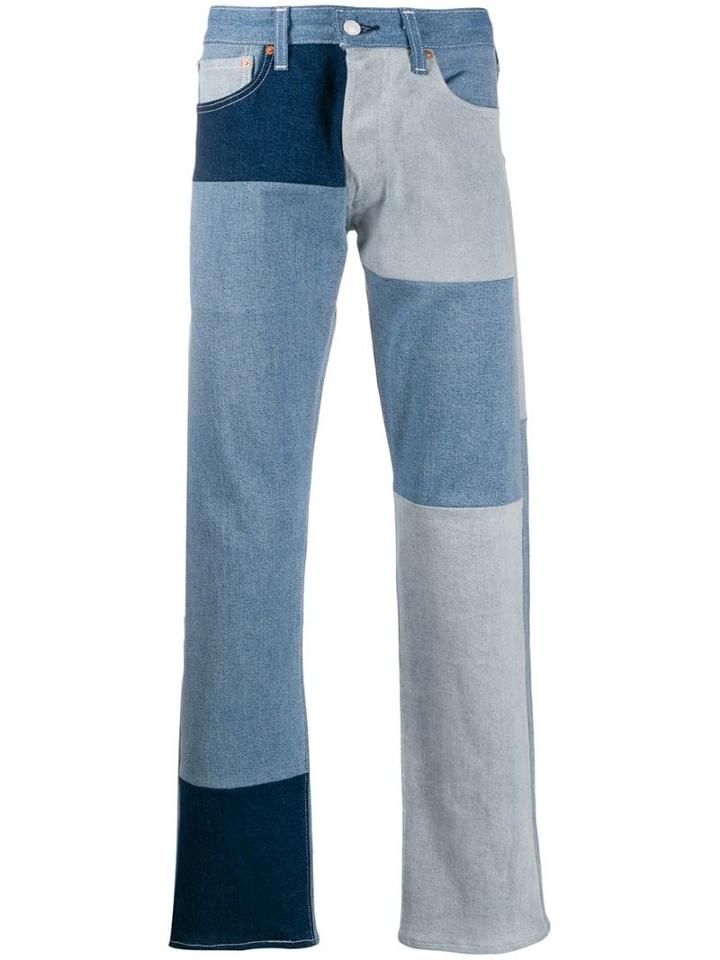 Levi's: Made & Crafted Colour Block Jeans - Blue