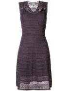 M Missoni - Layered Lace Knit Sleeveless Dress - Women - Polyamide/polyester - 38, Pink/purple, Polyamide/polyester