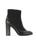 Sarah Chofakian Panelled Boots - Black