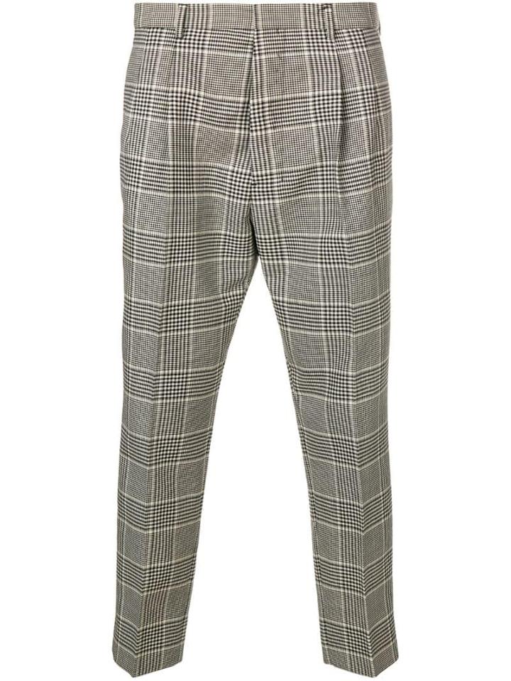 Ami Paris High-waisted Pleated Trousers - Neutrals
