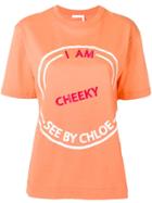 See By Chloé I Am Cheeky T-shirt - Orange