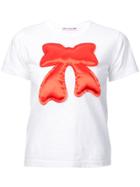 Comme Des Garçons Girl Bow-appliquéd T-shirt - White
