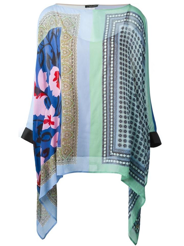 Twin-set Printed Poncho Blouse