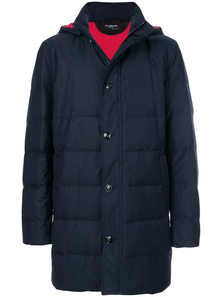 Kiton Quilted Jacket - Blue