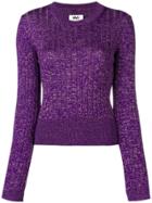 Mm6 Maison Margiela Slim-fit Pullover - Purple