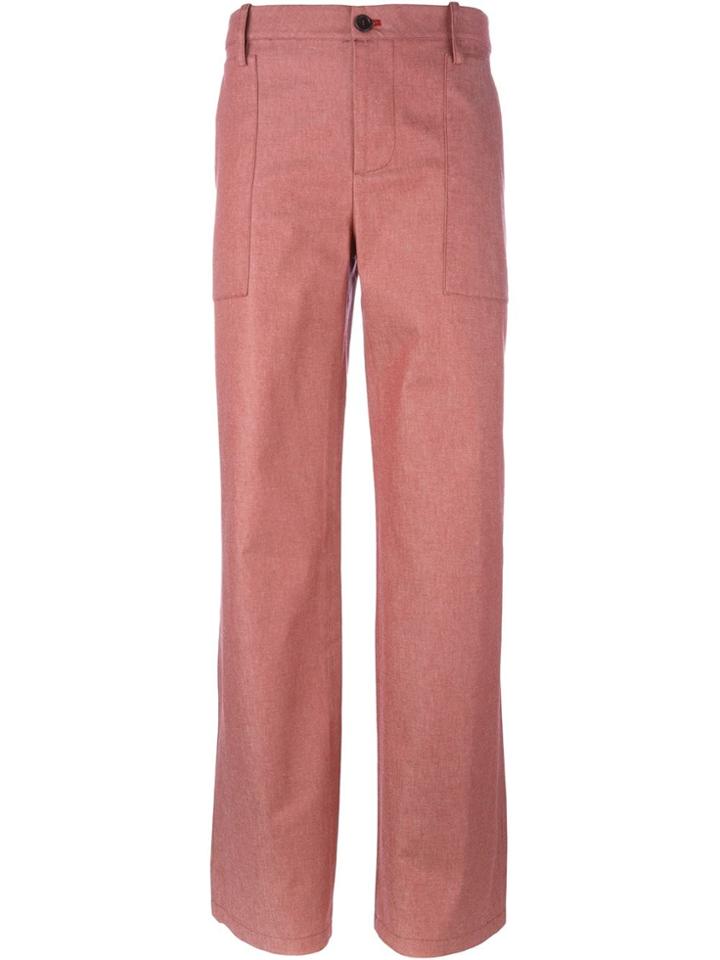 Société Anonyme Wide Leg Trousers - Red