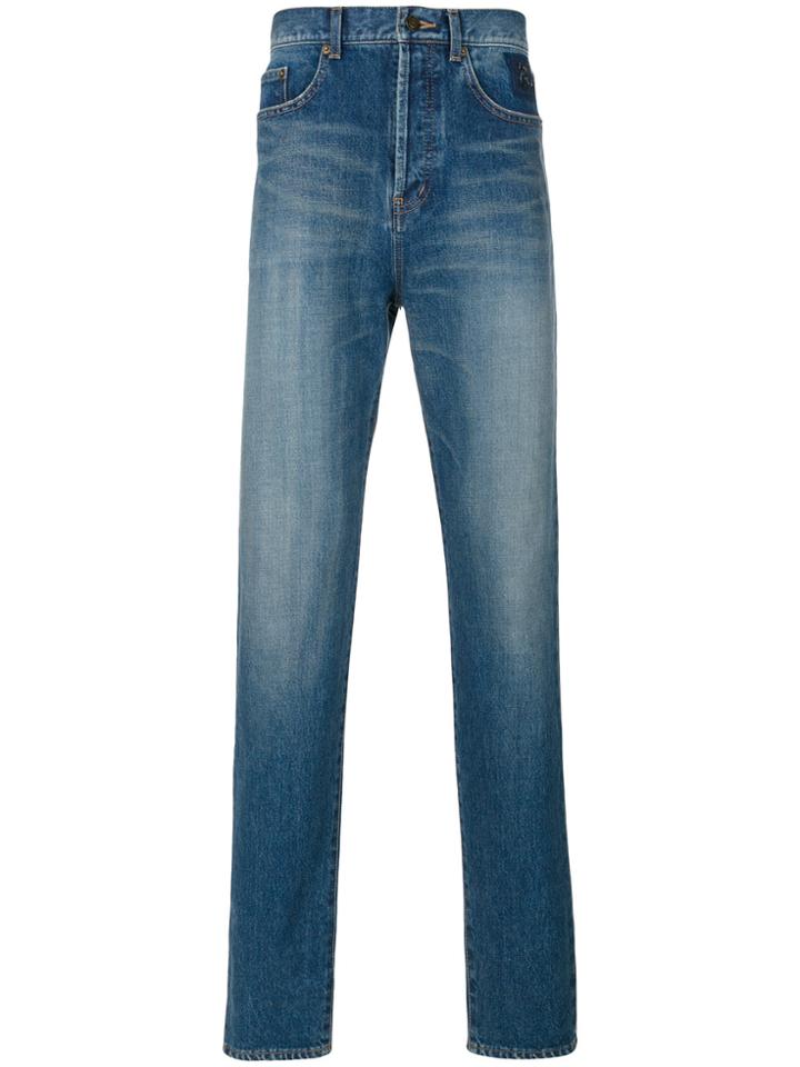 Saint Laurent Regular Fit Jeans - Blue